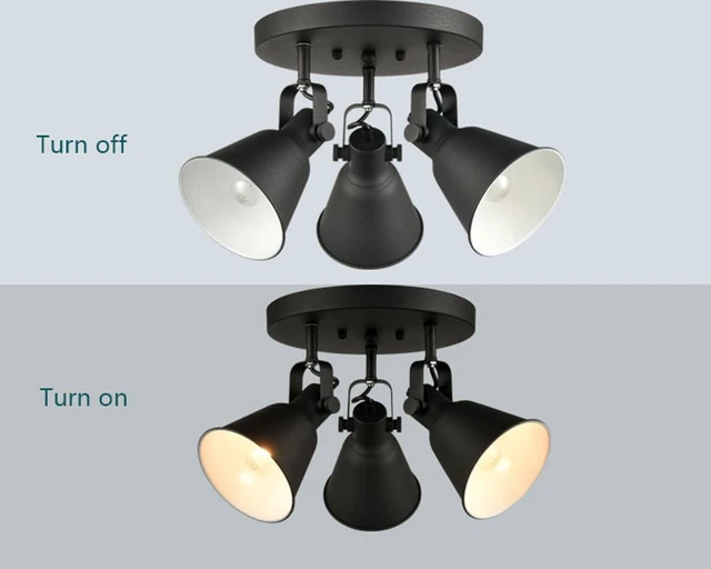 Alt view image 7 of 7 - Multi-Directional Ceiling Spot Light, Adjustable Round Track Lighting