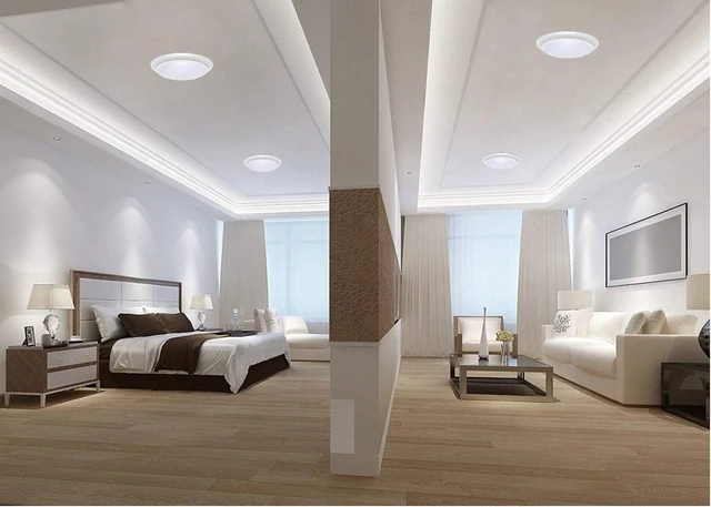 Alt view image 5 of 7 - LIT-PaTH LED Ceiling Light Fixture, Damp Location Rated, Dimmable, 7 Inch
