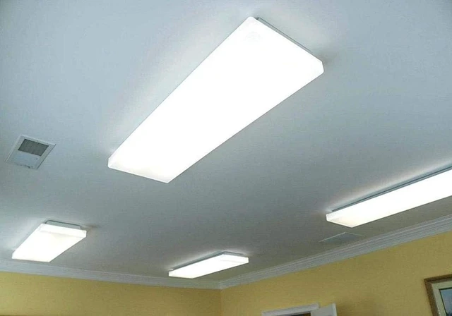 Alt view image 4 of 6 - FAITHSAIL 4FT LED Wraparound Light 60W LED Office Lights, 7200lm, 4000K Neutral White, 4 Foot Flush Mount Wrap Shop Puff Ceiling Lighting Fixture for Garage Workshop, Fluorescent Light Replacement