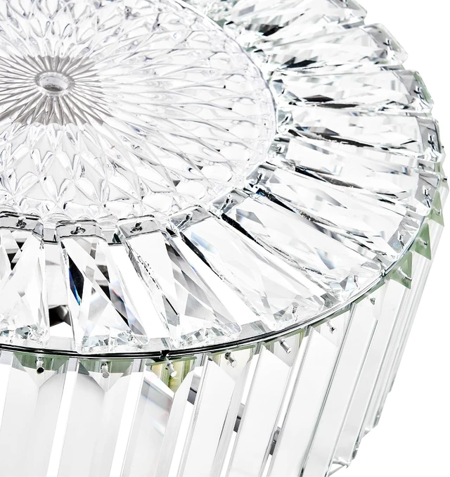 Alt view image 6 of 7 - VONLUCE Crystal Light Fixture 15", 4-Light Semi Flush Mount Ceiling Light