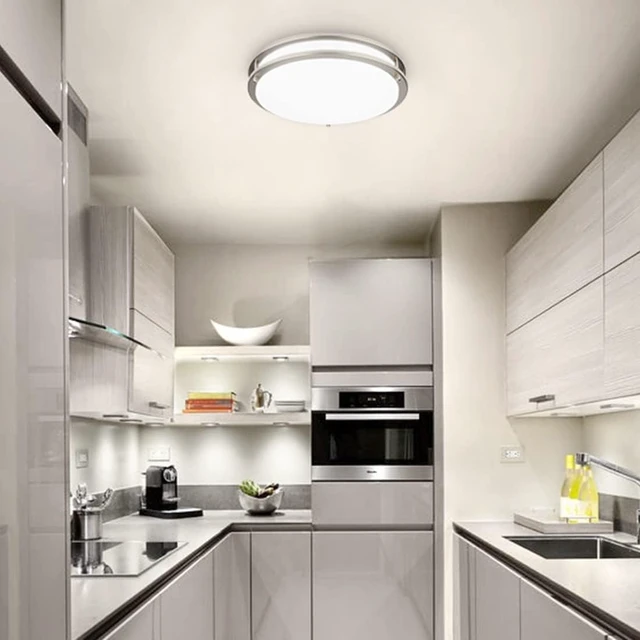 Alt view image 7 of 7 - DAKASON 13Inch LED Flush Mount Ceiling Light Fixture 2Pack, 20W 3CCT