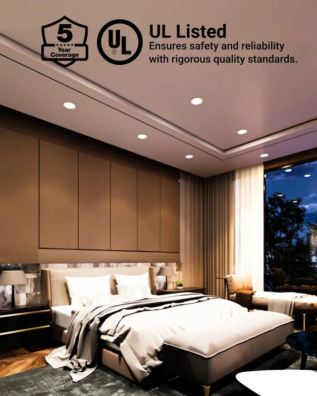 Alt view image 7 of 7 - Sunco 24 Pack 6 Inch Recessed Lighting Housing, New Construction Can
