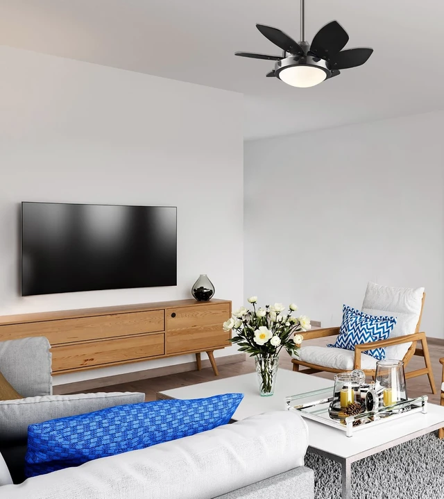 Alt view image 2 of 4 - Westinghouse Lighting 7224300 Quince 24-Inch Gun Metal Indoor Ceiling Fan, Light Kit with Opal Frosted Glass