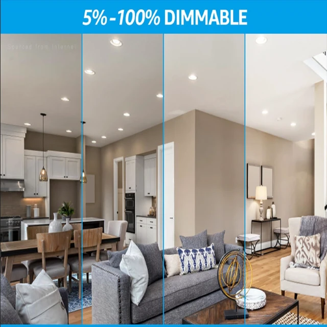 Alt view image 5 of 7 - TORCHSTAR 6-Pack 4 Inch Ultra-Thin LED Recessed Lighting, CRI90, 4000K