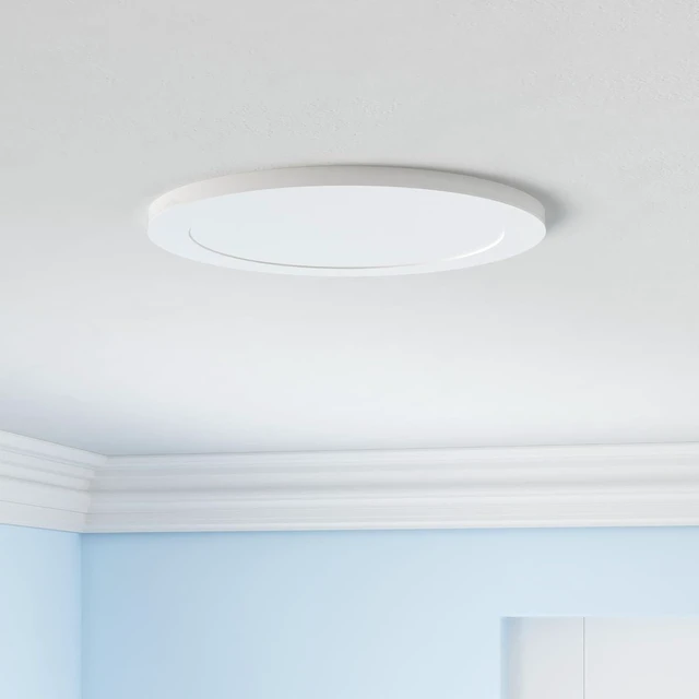 Alt view image 2 of 7 - CLOUDY BAY 20W 8 inch LED Recessed Lights,5Color 2700K/3000K/3500K/4000K/5000K Selectable,Dimmable CRI 90+,IC Rated,ETL Listed,Ultra Thin Recessed Downlight with Junction Box,White,6 Pack