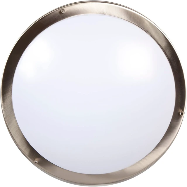Alt view image 3 of 7 - Maxxima 14" LED Satin Nickel Flush Mount Ceiling Light, 5 CCT, 2100 Lumens