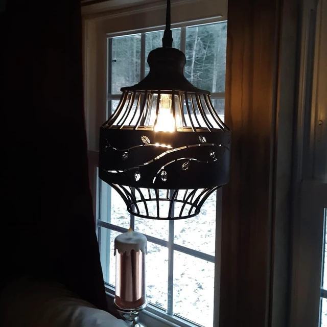 Alt view image 5 of 7 - YLONG-ZS Hanging Lamp Plug in Hanging Lights for Bedroom Dimmable