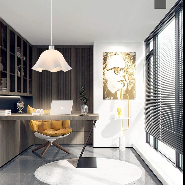 Alt view image 6 of 7 - OmiSun Plug in Pendant Light, 2 Pack Hanging Lights with Plug in Cord, Hanging Lamp with15Ft Cord, On/Off Switch, Frosted Plastic White Shade, Plug in Hanging Ceiling Lights for Bedroom, Living Room