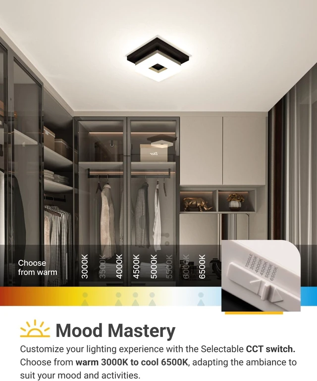 Alt view image 4 of 7 - Sunco 8" LED Disk Flush Mount Ceiling Light, 5CCT, High Brightness, 1 Pack
