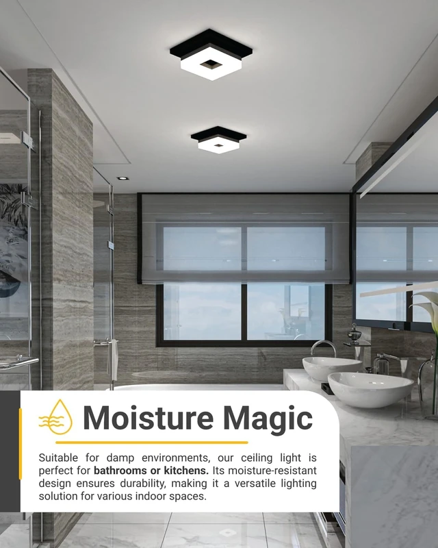 Alt view image 6 of 7 - Sunco 8" LED Disk Flush Mount Ceiling Light, 5CCT, High Brightness, 1 Pack