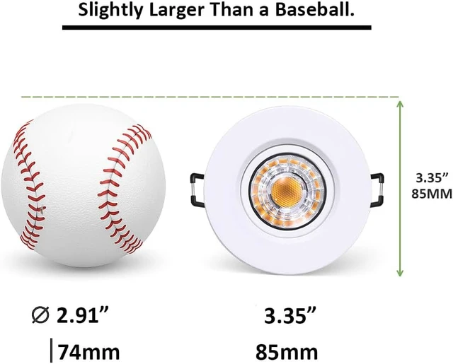 Alt view image 2 of 7 - POPANU 3 Inch Gimbal LED Recessed Lights 6 Pack,Adjustable Downlight, White