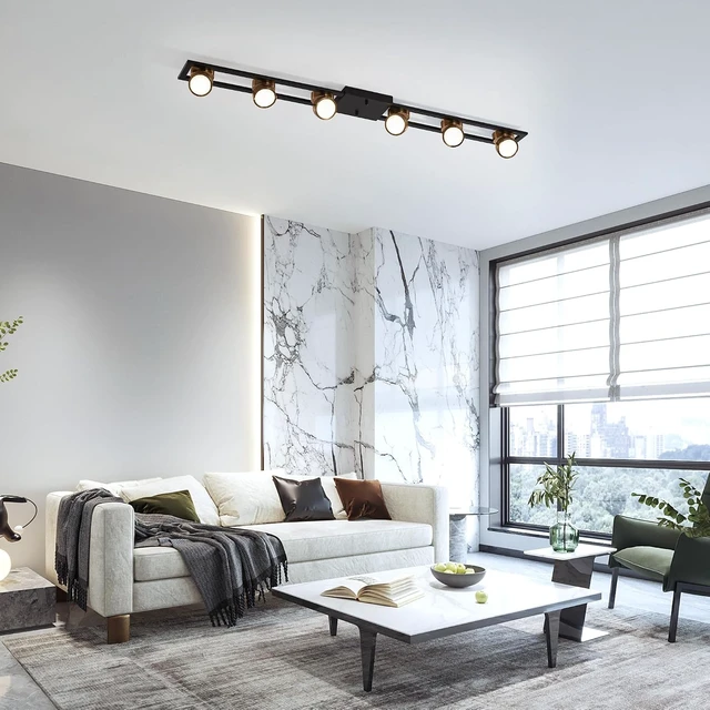Alt view image 4 of 7 - Garwarm 48 Inch Modern Dimmable LED Track Lighting with Remote, Flush Mount