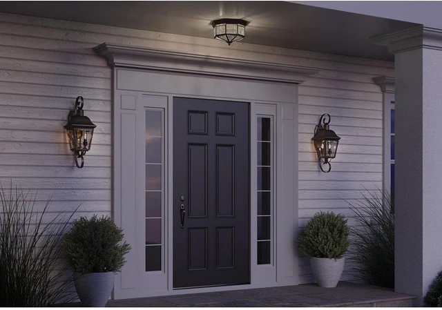 Alt view image 5 of 7 - Progress Lighting 11.125" 4-Light Flush Mount Light, Antique Bronze