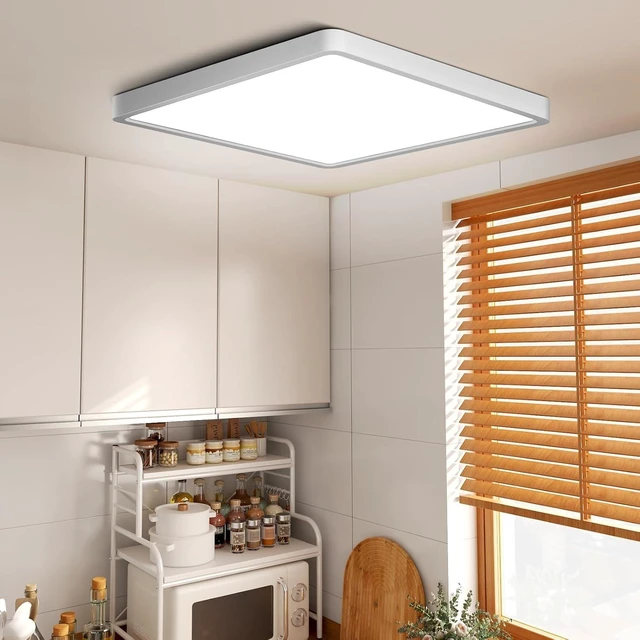 Main image of 9Inch 18W Square LED Ceiling Light Fixtures Flush Mount, 5000K Daylight White LED Ceiling Lamp, Surface Mount Modern Ceiling Lights, Slim Flat Panel Lighting for Bedroom, Kitchen, Bathroom Etc.