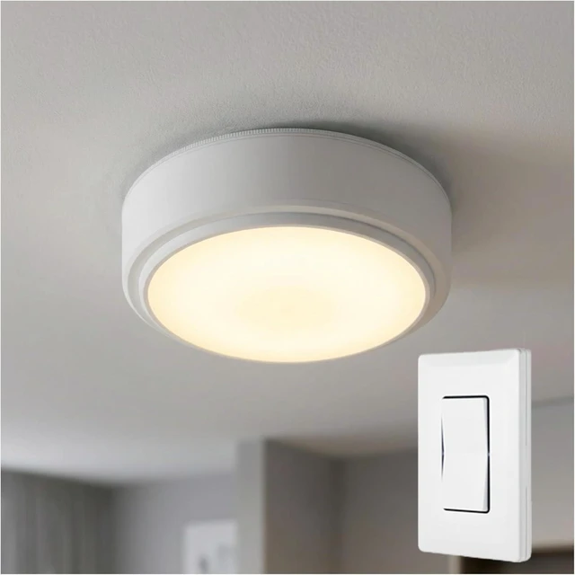 Main image of Energizer Battery Powered Ceiling Light with Wireless Wall Switch