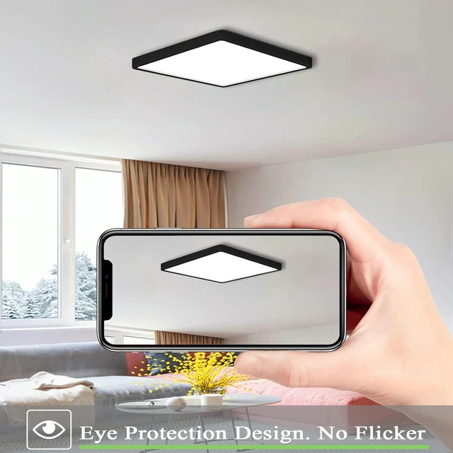 Alt view image 6 of 7 - Flush Mount Ceiling Light, 3000K/4500K/6500K switchable, 12 Inch 36W Square