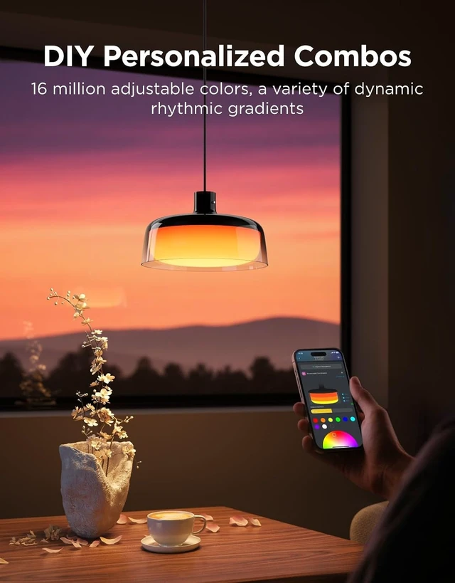 Alt view image 3 of 7 - Govee Pendant Lights for Kitchen Island, Three-Layer RGBIC Smart Lighting