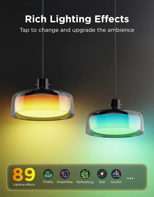 Alt view image 6 of 7 - Govee Pendant Lights for Kitchen Island, Three-Layer RGBIC Smart Lighting