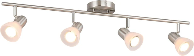 Main image of XiNBEi Lighting 4 Light Track Light Brushed Nickel for Kitchen Bathroom