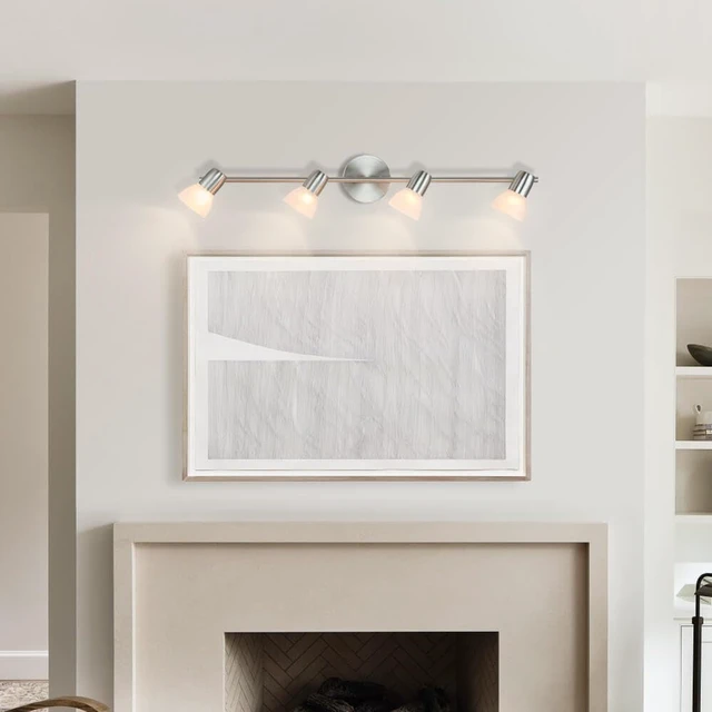 Alt view image 4 of 7 - XiNBEi Lighting 4 Light Track Light Brushed Nickel for Kitchen Bathroom