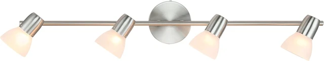 Alt view image 7 of 7 - XiNBEi Lighting 4 Light Track Light Brushed Nickel for Kitchen Bathroom