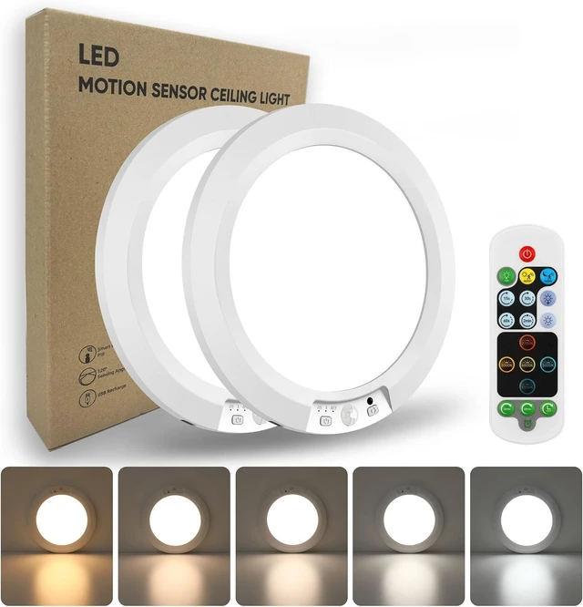 Main image of Magnetic Ceiling Light, 8000mAh USB-C Rechargeable Motion Sensor