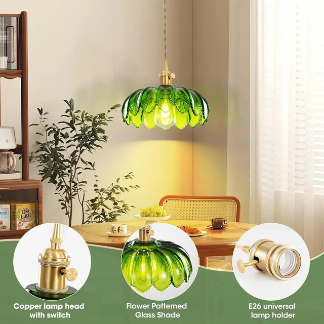 Alt view image 3 of 7 - Plug in Pendant Light, Hanging Lights with Plug in Cord