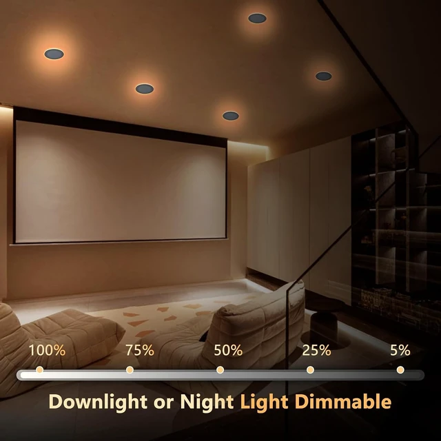Alt view image 7 of 7 - CycevSun 12 Pack 8 Inch LED Recessed Lighting with Night Light, 120-277V