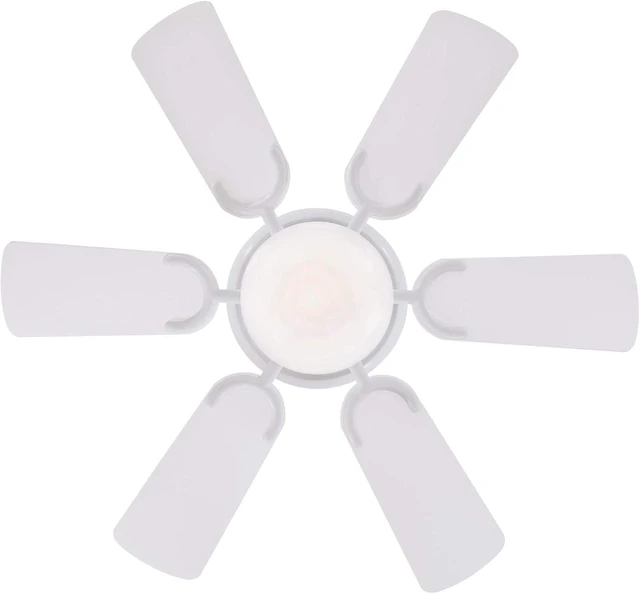 Alt view image 4 of 7 - Westinghouse 7230800 Petite Ceiling Fan with Light, 30-Inch, White