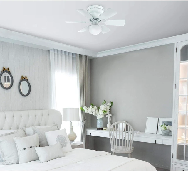 Alt view image 5 of 7 - Westinghouse 7230800 Petite Ceiling Fan with Light, 30-Inch, White