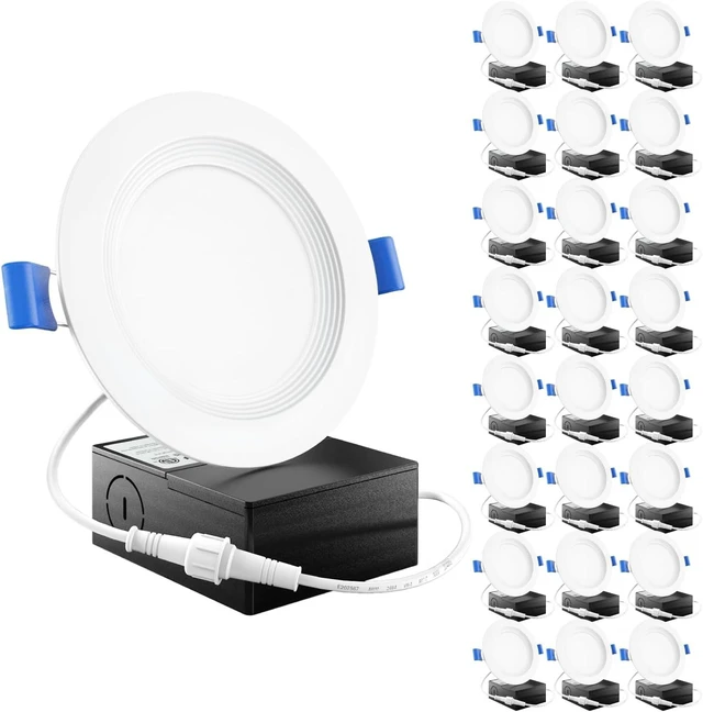 Main image of Sunco 24 Pack 4 Inch Canless LED Recessed Light, 10W, 3000K Warm White
