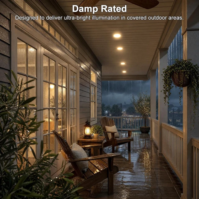 Alt view image 6 of 7 - 6 Inch Smart Recessed Lighting RGBCW Color Changing LED Can Lights