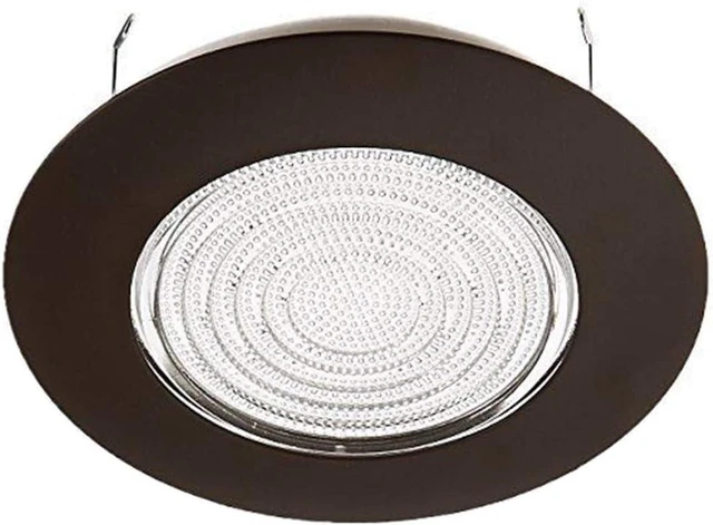 Main image of NICOR Lighting 6 inch Oil-Rubbed Bronze Recessed Shower Trim with Glass Fresnel Lens (17502OB)