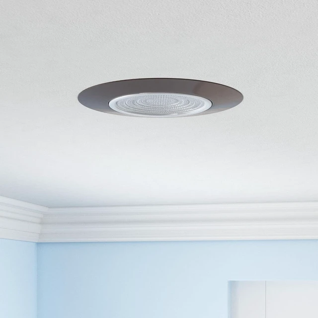 Alt view image 2 of 7 - NICOR Lighting 6 inch Oil-Rubbed Bronze Recessed Shower Trim with Glass Fresnel Lens (17502OB)