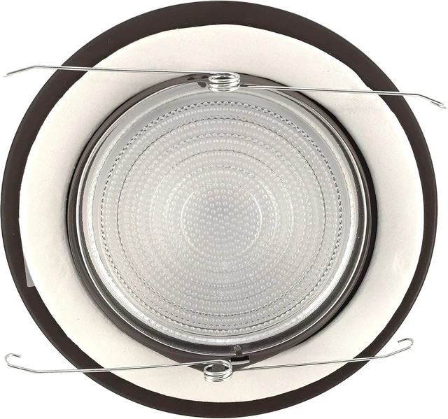 Alt view image 5 of 7 - NICOR Lighting 6 inch Oil-Rubbed Bronze Recessed Shower Trim with Glass Fresnel Lens (17502OB)