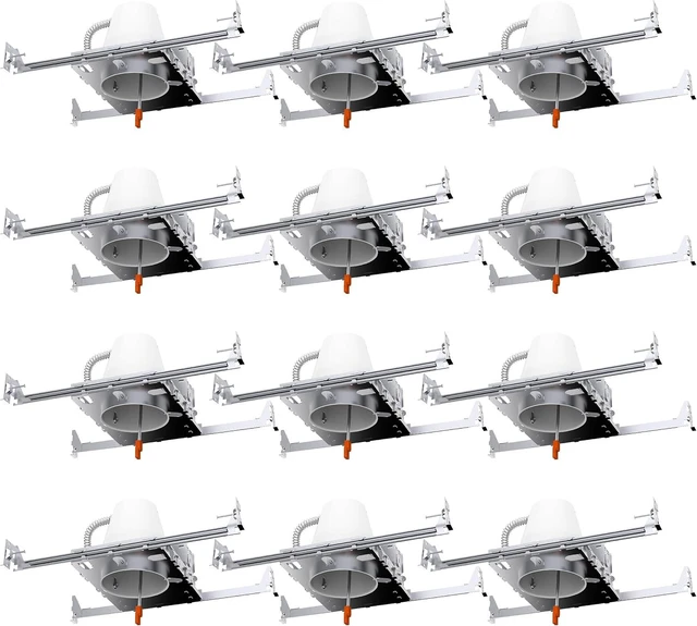 Main image of Sunco 12 Pack 4 Inch Recessed Lighting Housing, New Construction Can