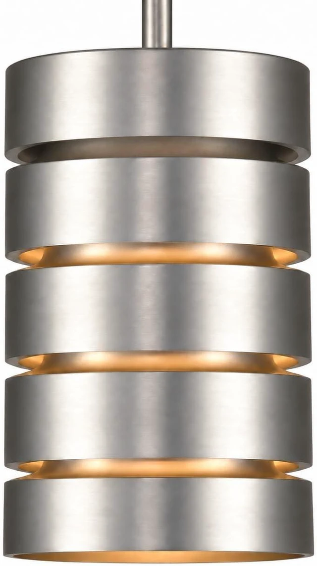 Main image of Linea di Liara Macchione Pendant Light, Brushed Steel, 5-Inch