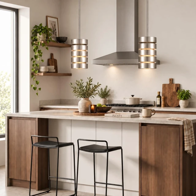 Alt view image 2 of 7 - Linea di Liara Macchione Pendant Light, Brushed Steel, 5-Inch