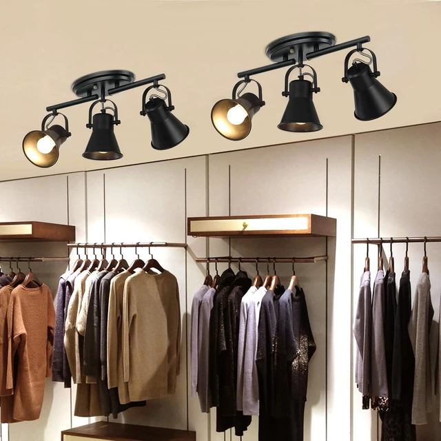 Alt view image 5 of 7 - KEESFU 3-Light Track Lighting Kit,Black Semi Flush Mount Ceiling Light with 3 Rotatable Light Heads,Industrial Accent Lighting for Livingroom,Bathroom,Hallway,Art Wall,Bathroom,Kitchen.(3-Light)