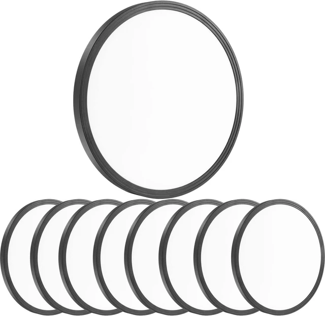 Main image of 8Pack 12 Inch 3200LM Flush Mount LED Ceiling Lights,Black 28W Slim Ceiling Light Fixture Round Day White 6000K Thin Round Flat Ceiling Light 120V Surface LED Ceiling Light 300W Equivalent