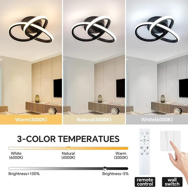 Alt view image 2 of 7 - 10 Modern Ceiling Light, 24W LED Ceiling Light with Remote Control
