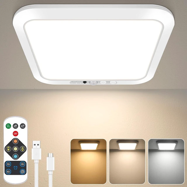 Main image of Rechargeable Motion Sensor Ceiling Light, Battery Operated Closet Light