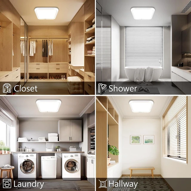 Alt view image 6 of 7 - Rechargeable Motion Sensor Ceiling Light, Battery Operated Closet Light