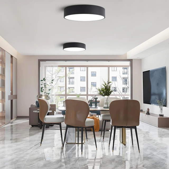 Alt view image 2 of 7 - Modern Dimmable LED Flush Mount Ceiling Light Fixture,5CCT,15.74in