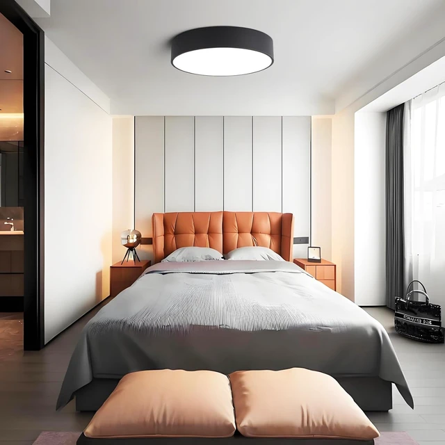 Alt view image 7 of 7 - Modern Dimmable LED Flush Mount Ceiling Light Fixture,5CCT,15.74in