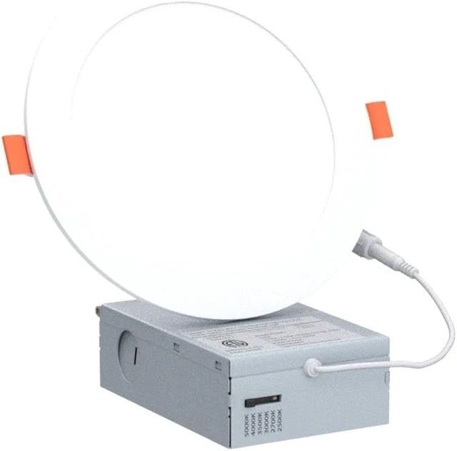 Alt view image 4 of 7 - LEDIARY 6 Inch 6CCT LED Recessed Ceiling Light with Junction Box, 24 Pack