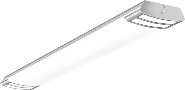 Main image of ANTLUX 4FT LED Flush Mount Puff Lights, 40W 4500LM, 5000K Daylight White, 48 Inch Linear LED Kitchen Ceiling Lighting Fixtures for Laundry, Craft Room, Fluorescent Light Replacement