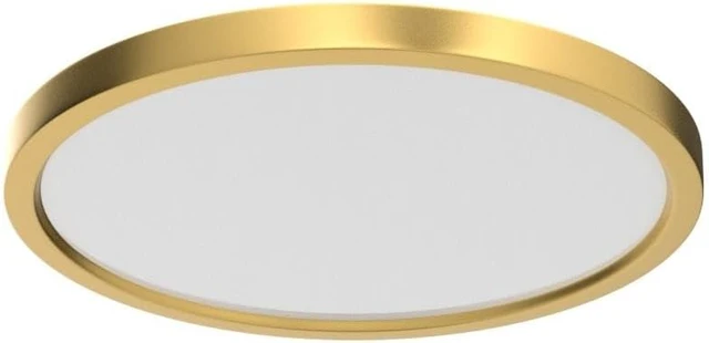Alt view image 4 of 7 - 12 Inch Flush Mount Ceiling Light Fixture LED, 24W (240W Equivalent), 3200LM, 5000K Daylight White, IP40, Flat Modern Round Ceiling Lights for Bedrooms, Living Rooms, Bathrooms, Stairwells, etc.(Gold)