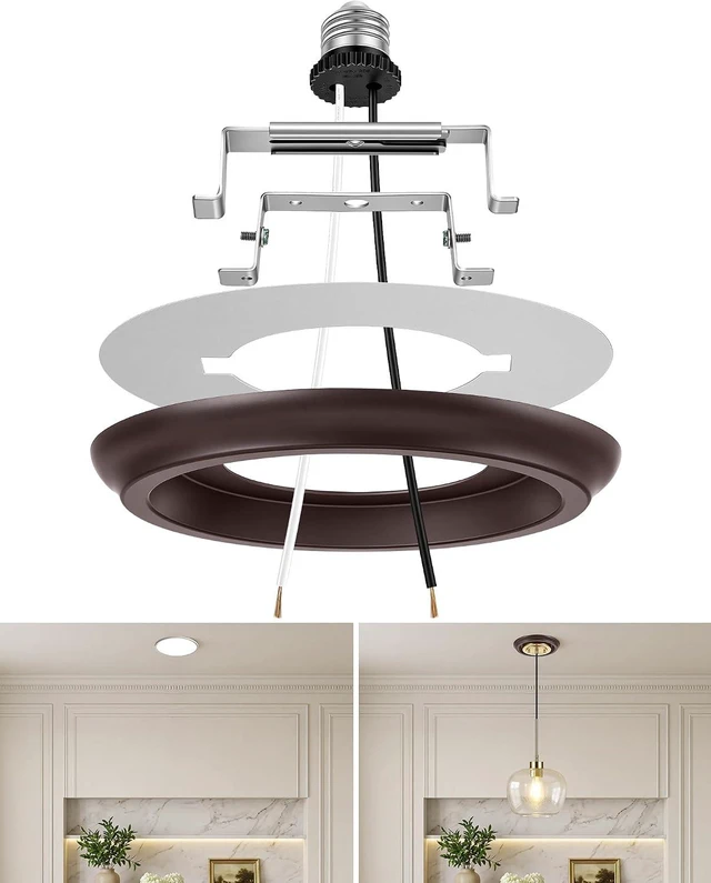 Main image of Luvkczc Recessed Can Light Conversion Kit for 5" and 6" Ceiling Fixtures