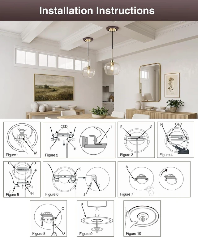 Alt view image 5 of 7 - Luvkczc Recessed Can Light Conversion Kit for 5" and 6" Ceiling Fixtures